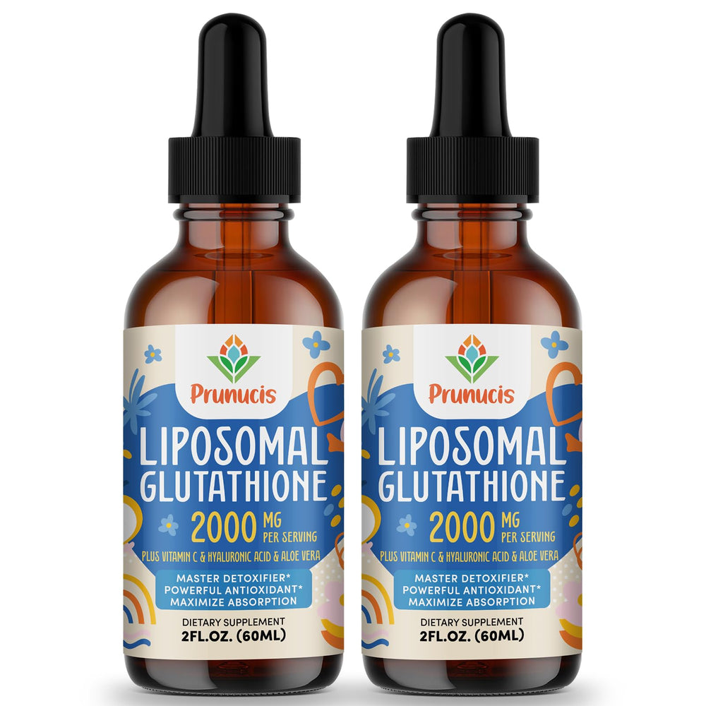 Prunucis Liposomal Glutathione Liquid bottle for premium antioxidant support.