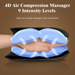 Pryfey Hand Massager with 9 intensities for precise pressure.