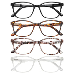 Przene blue light square cat-eye glasses for reduced screen strain