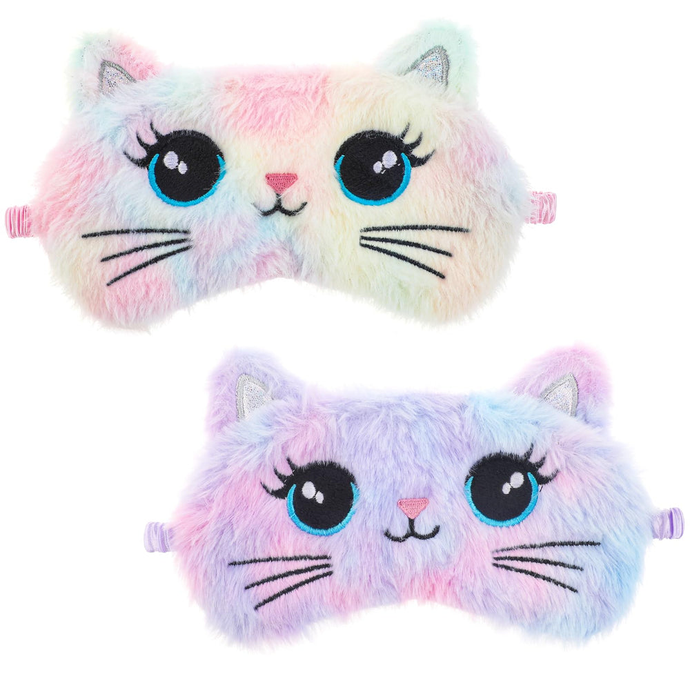 Psyqtsuary kids cat-pattern sleep mask for cozy naps
