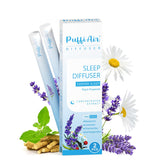PUFFIAIR Herbal Anxiety Pen close-up with lavender and chamomile for calm routines