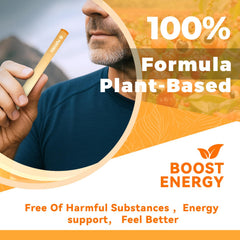 Puffora Energy Diffuser Pen green tea close-up shows antioxidants and balance.