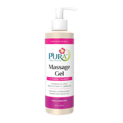 PURA 1st Wellness Professional Massage Gel packaging front highlights professional-grade formula.