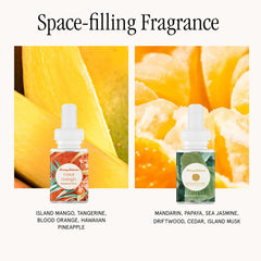 Pura Maui Mango fragrance bottle highlights fruity aroma