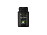Puradyme LiyfZyme bottle front with plant-based capsules for digestion support.