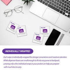 Pure-Aid Lens Wipes for tablet screens protect coatings while cleaning for a streak-free view.