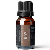 Pure Body Naturals clove bud essential oil bottle for diffusion and aromatherapy.