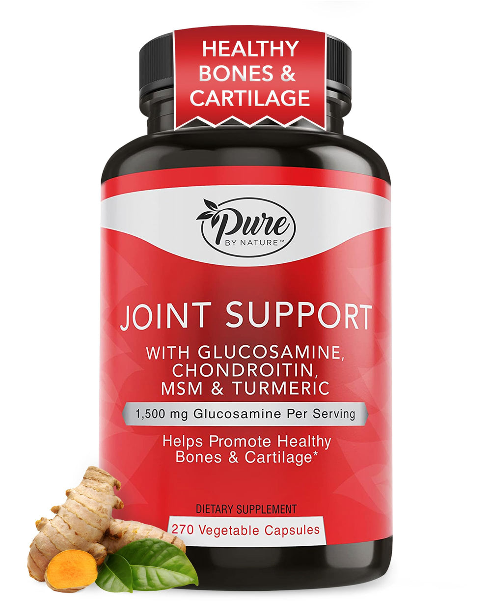Pure By Nature Joint Support bottle shown for mobility and daily activity.