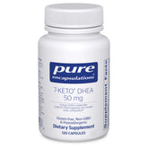 Pure Encapsulations 7-Keto DHEA bottle front view for daily metabolism support
