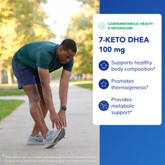 Pure Encapsulations 7-Keto DHEA capsules close-up for convenient daily use