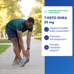 Pure Encapsulations 7-Keto DHEA label closeup showing purity