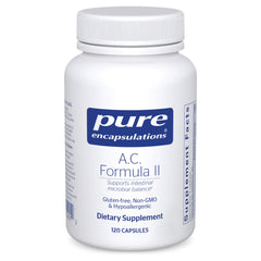Pure Encapsulations A.C. Formula II bottle promoting digestive balance.