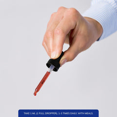 Pure Encapsulations Adenosyl/Hydroxy B12 liquid pour demonstrates convenient dispensing