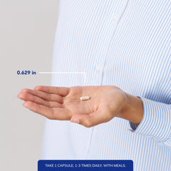 Bottle and packaging stack conveys premium lifestyle supplement