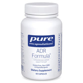 Pure Encapsulations ADR Formula bottle front for easy daily adrenal support.
