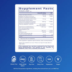 Pure Encapsulations B6 Complex capsules resting together emphasize convenient daily nervous system support.