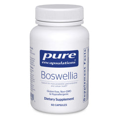 Pure Encapsulations Boswellia bottle front view for joint health support.