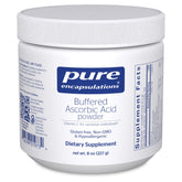 Pure Encapsulations Buffered Ascorbic Acid Powder bottle with neutral pH for sensitive individuals.