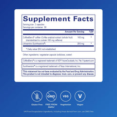 Pure Encapsulations CaffPhenol capsules close-up emphasizing smooth focus