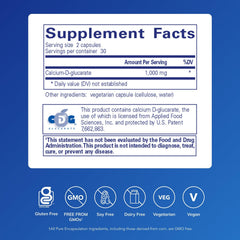 Pure Encapsulations Calcium-D-Glucarate capsules closeup for premium detox support.