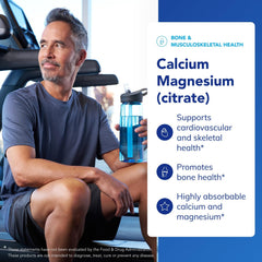 Pure Encapsulations Calcium Magnesium Citrate capsules closeup for easy dosing.