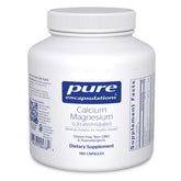 Pure Encapsulations Calcium Magnesium bottle label highlights mineral support