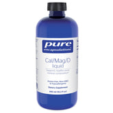 Pure Encapsulations Cal/Mag/D Liquid bottle front for easy daily calcium support.