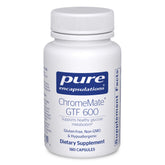 Pure Encapsulations ChromeMate GTF 600 bottle front view for metabolism and body composition