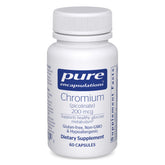 Pure Encapsulations Chromium Picolinate bottle for metabolism support.