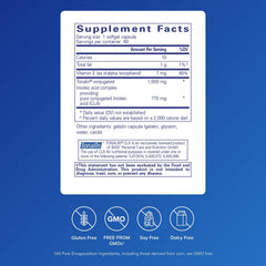 Pure Encapsulations CLA softgel capsules, convenient daily capsules.