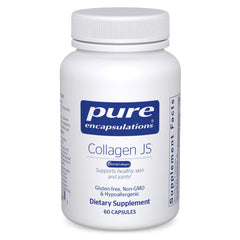 Pure Encapsulations Collagen JS bottle front label with 1000 mg BioCell Collagen for joint and skin support