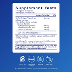 Collagen JS capsules pour from bottle illustrating daily skin and joint support.