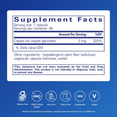 Copper glycinate capsules being poured, illustrating simple daily use