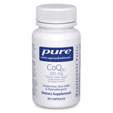 Pure Encapsulations CoQ10 bottle front view for daily heart health and energy support