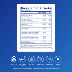 Pure Encapsulations Daily Stress Formula bottle label highlighting key ingredients