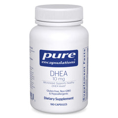 Pure Encapsulations DHEA 10 mg bottle signaling hormone balance support
