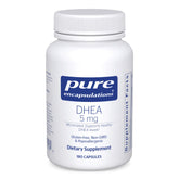 Pure Encapsulations DHEA 5mg bottle front — micronized formula for better absorption.