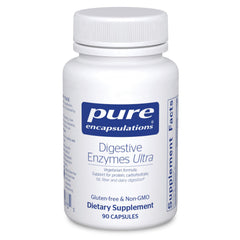 Pure Encapsulations Digestive Enzymes Ultra bottle for broad-spectrum digestion.