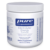 Pure Encapsulations Electrolyte Energy Formula bottle front, ideal for workout hydration