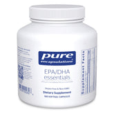 Pure Encapsulations EPA/DHA Essentials bottle closeup highlighting pure fish oil for heart health