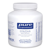Pure Encapsulations EPA/DHA with Lemon bottle shows ultra-pure oil for potential cardiovascular support