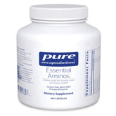 Pure Encapsulations Essential Amino Acids bottle with capsules showing muscle support potential.