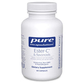 Pure Encapsulations Ester-C & Flavonoids bottle for daily immune support.