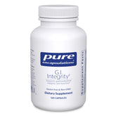Pure Encapsulations G.I. Integrity bottle shown for GI health support and daily wellness.