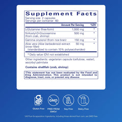G.I. Integrity product label highlighting the four-key-compounds blend for gut integrity.
