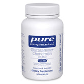 Pure Encapsulations glucosamine chondroitin MSM bottle shows joint support potential