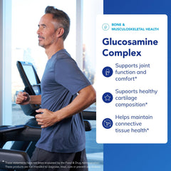 Pure Encapsulations Glucosamine Complex capsules in hand for daily use.
