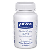 Pure Encapsulations Gluten/Dairy Digest bottle for daily digestion support