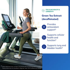 Pure Encapsulations Green Tea Extract label close-up highlighting high catechin content.