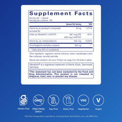 Pure Encapsulations Homocysteine Factors bottle cap—easy daily dosing for essential B vitamins.